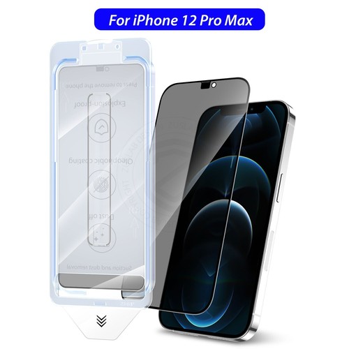 For iPhone 16e 15 14 13 12 Pro Max Plus Privacy Glass Screen Protector Dustproof - Picture 27 of 30