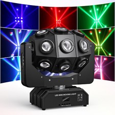 180W Moving Head 18 LED Rotating Beam DMX Stage Light RGBW DJ Disco Party Club