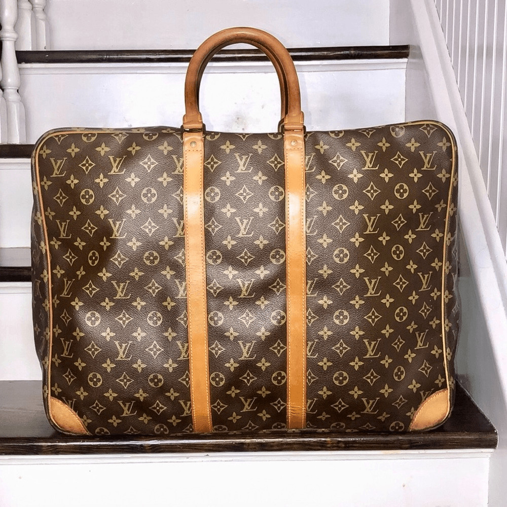 LOUIS VUITTON Monogram Sirius 55 Travel Bag Suitcase Overnight Bag Authentic 853