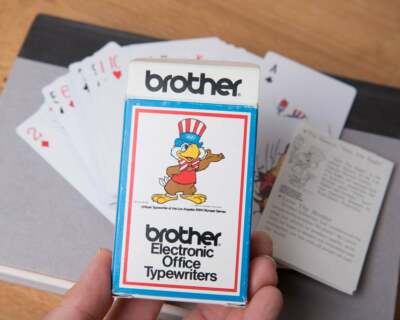 ミュージシャン brother 1984Los Angeles Olympic DESCENTE BROTHER TYPEWRITERS 1984 LOS ANGELES OLYMPIC DECK PLAYING CARDS