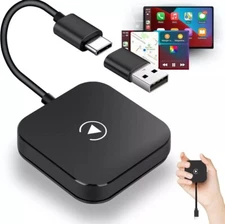 USB Wireless CarPlay Adapter AI BOX For Apple iOS Car Navi Type-C Port Bluetooth