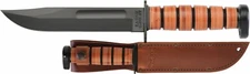 KA-BAR 1317 Dog's Head Utility Knife - 7" 1095 Cro-Van Steel Fighting & Tactical