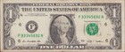 Fancy US Federal Reserve $1 Dollar Bill Serial Number F93345692N Very Cool 2009 — photo 1