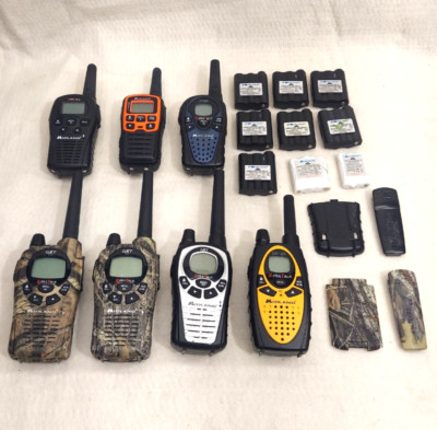 Lot (7) Midland XTRA Talk GXT1050 GXT760 325 & LXT500pa 326 Walkie Talkies +