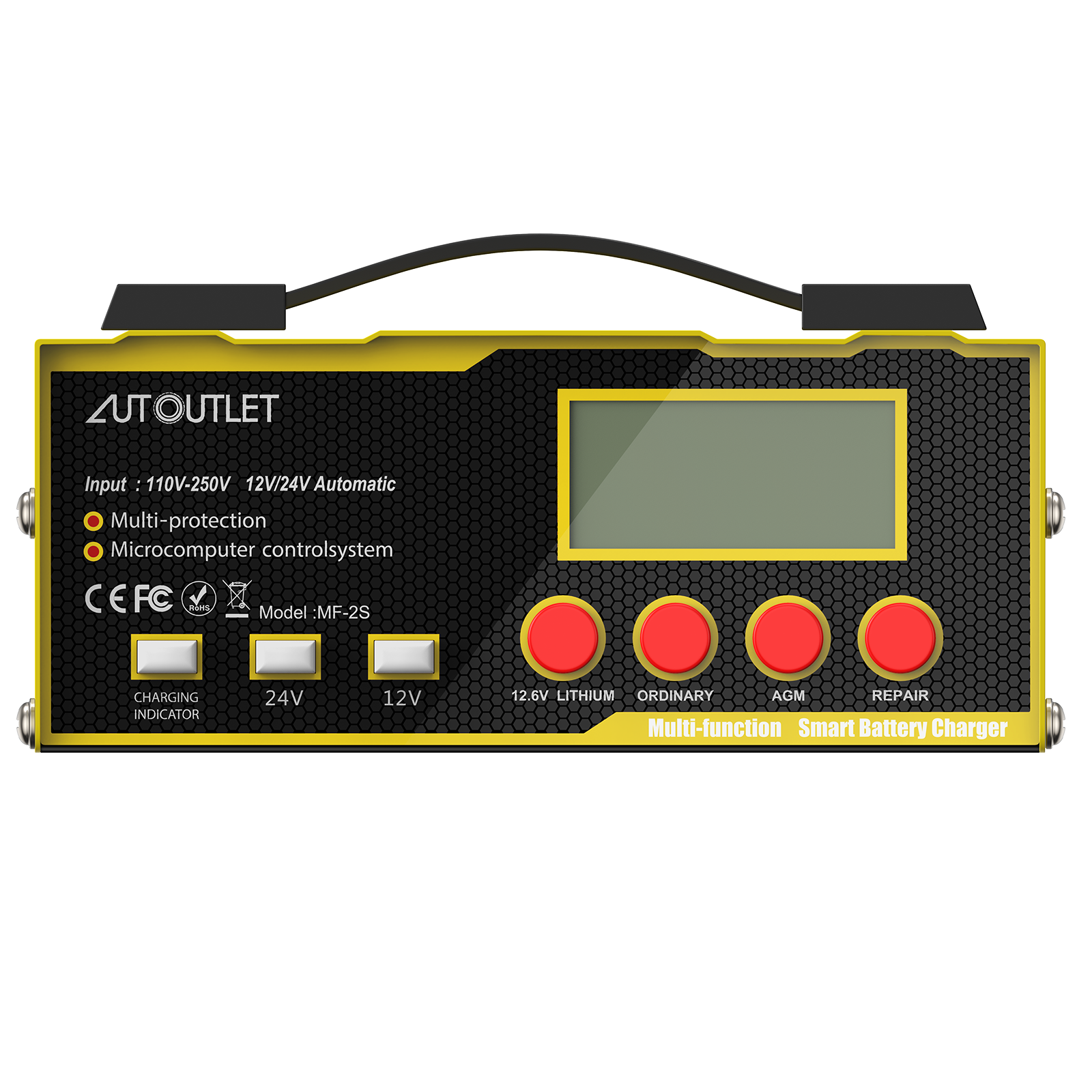 12V Autobatterie-Ladegerät 6A - Für Motorrad & Auto 4Ah-100Ah