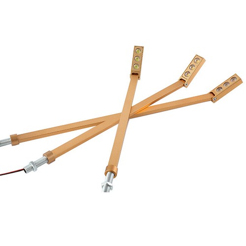 LED Cabinet Pole Lamp Fixtur Jewelry Store Exhibition Picture Display Light Gold - Picture 17 of 21