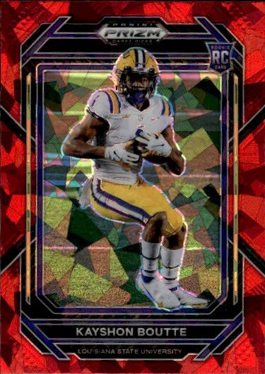 Kayshon Boutte Panini Prizm Draft Picks #137 Red Ice