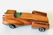 VINTAGE 1970s JOHNNY LIGHTNING TOPPER ORANGE GLASSER FUTURISTIC JET POWER CAR