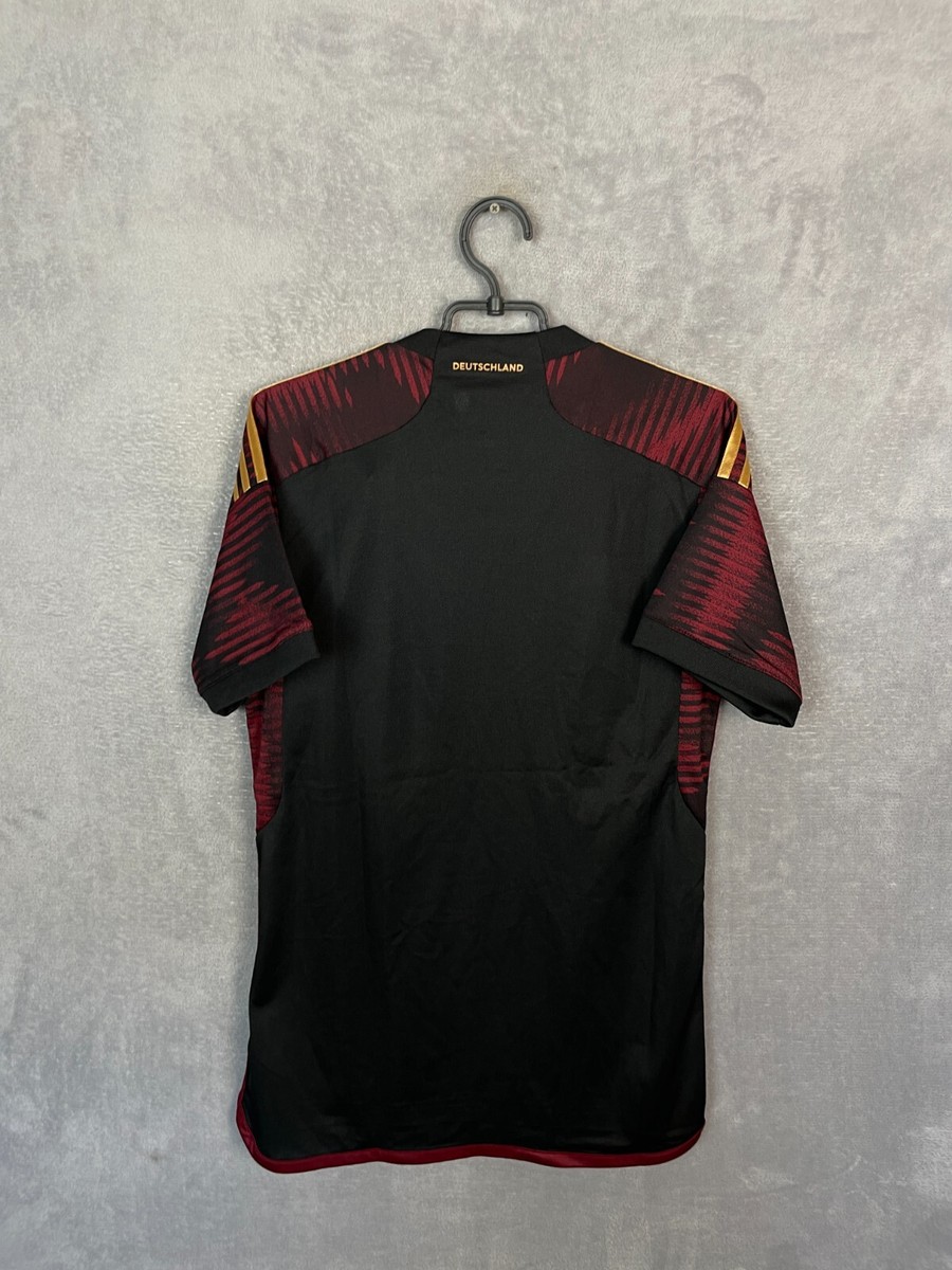Germany Team Jersey Away Football Shirt Red Black 2022 2024 Adidas