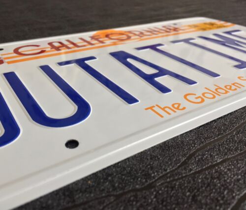 Back to the Future OUTATIME De Lorean prop License Plate Embossed on Aluminium - Bild 4 von 9