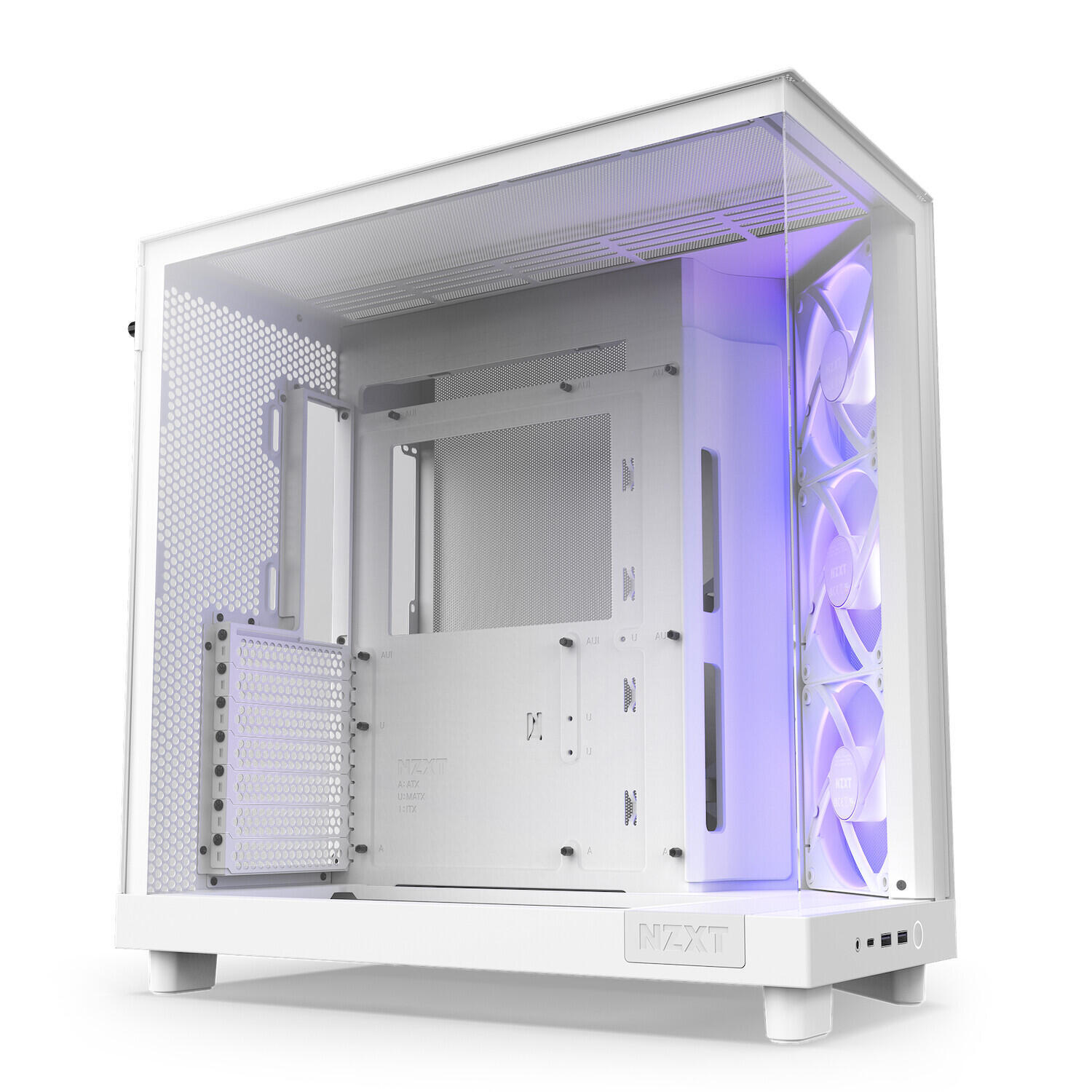 NZXT H6 Flow RGB Midi-башня-Gehuse wei 20290₽
