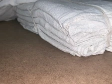 1500 Pieces New WHITE Shop Towels Rags Industrial 14"x14”