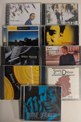 Lot of 9 Jazz CDs Michel Camilo Pat Metheny Mike Stern Oscar Peterson Jacky Terr