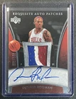 DENNIS RODMAN 2005-06 UPPER DECK EXQUISITE COLL GAME-USED PATCH AUTO 81/100