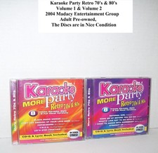 Karaoke More Party Retro 70's 80's Volume 1 2 Disc Set - Nice Condition