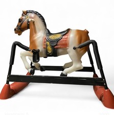 Vintage Hedstrom Spring Rocking Horse Ride-On Toy w/ Metal Frame Rare