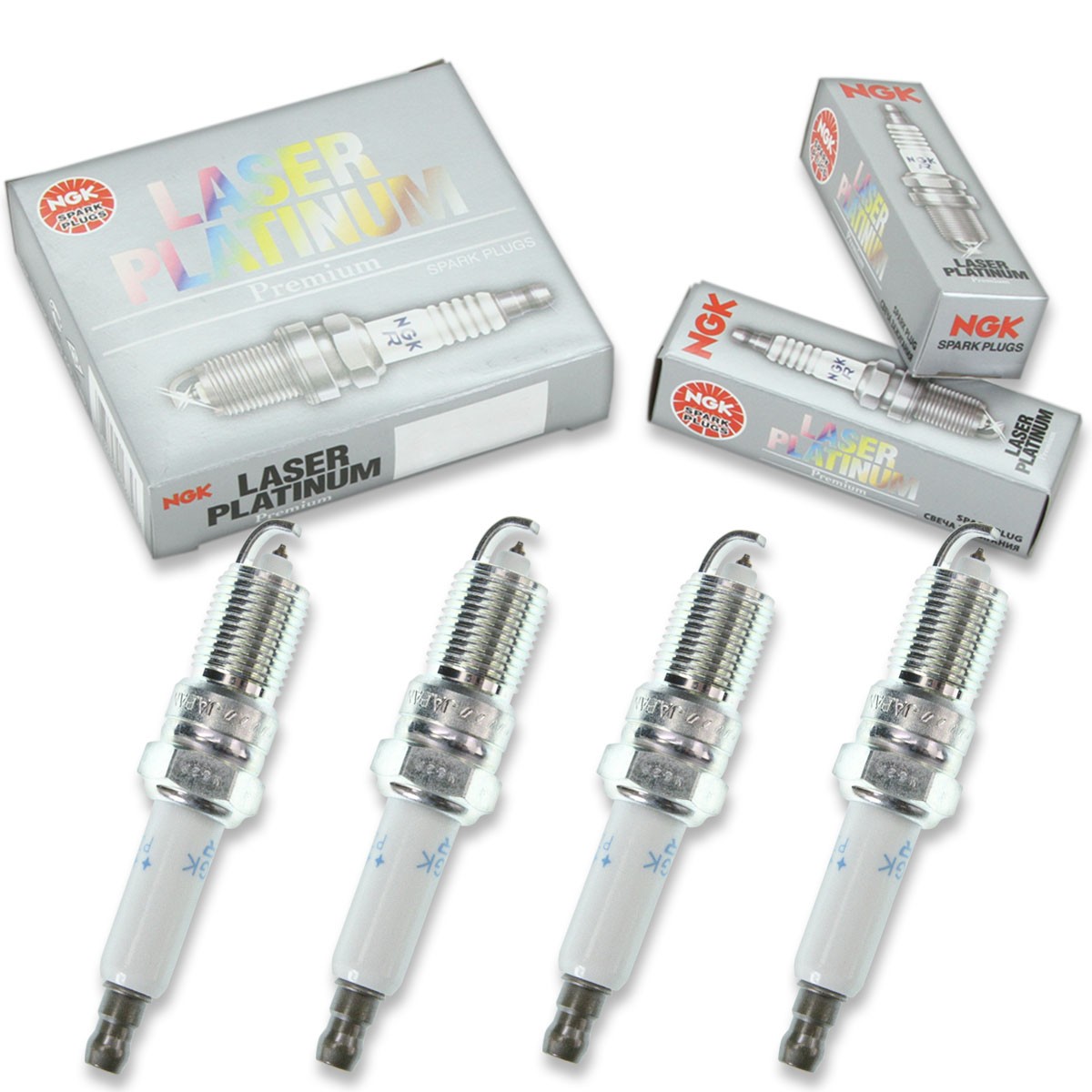 4 pcs NGK Laser Platinum Spark Plugs for 1997-1998 Chevrolet Malibu 2.4L L4 zz