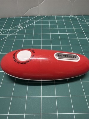 Farberware Hands-Free Battery-Operated Can Opener in Red