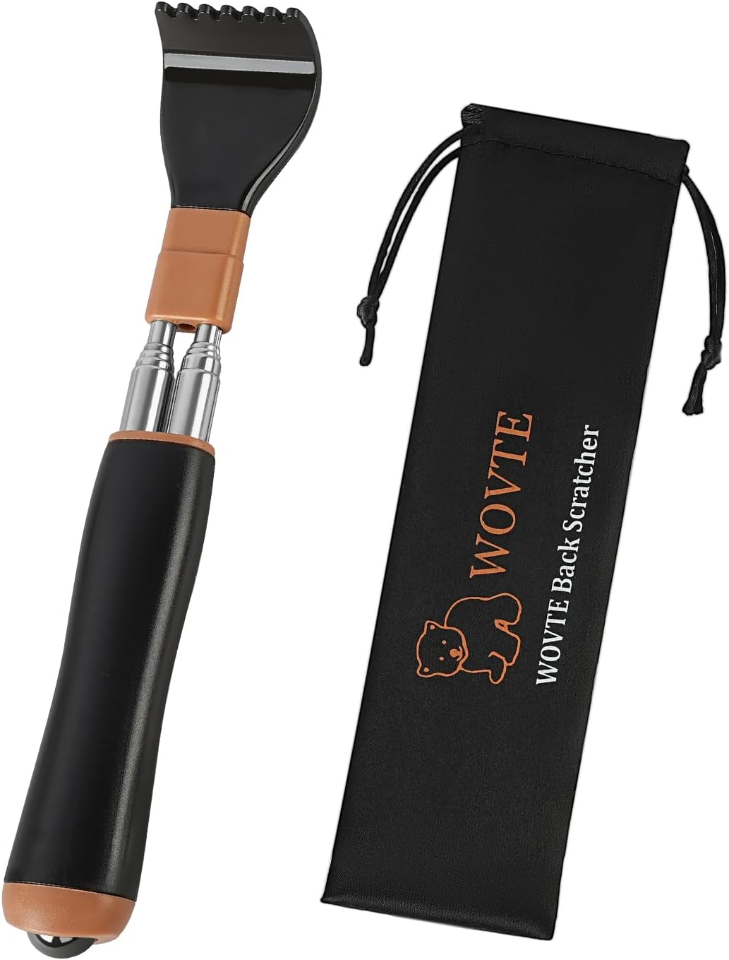 Extendable Back Scratcher for Men Women with Massage Ball anti Rotation, Gifts f