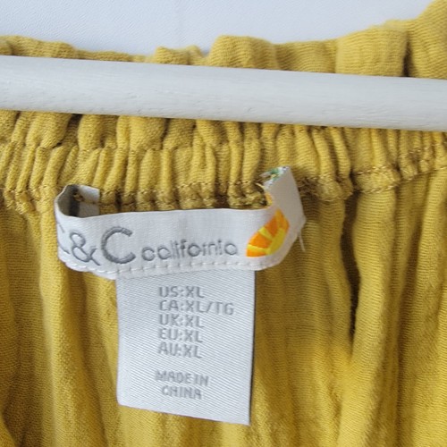C&C California Women’s top size XL 3/4 Sleeve Gauze Crinkle Boat Neck - Picture 6 of 7