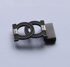 Ferragamo Men's Belt Buckle gray grid pattern texture For 1.38"/W Leather Belts