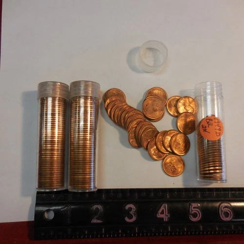 " ONE ROLL"  1949-D Lincoln Wheat Penny Roll of 50 CHOICE UNCIRCULATED RED BU