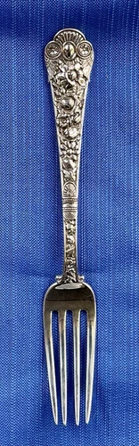 Gorham Cluny Sterling Silver Luncheon Fork -  6¾” Scarce Antique 1880 by Gorham