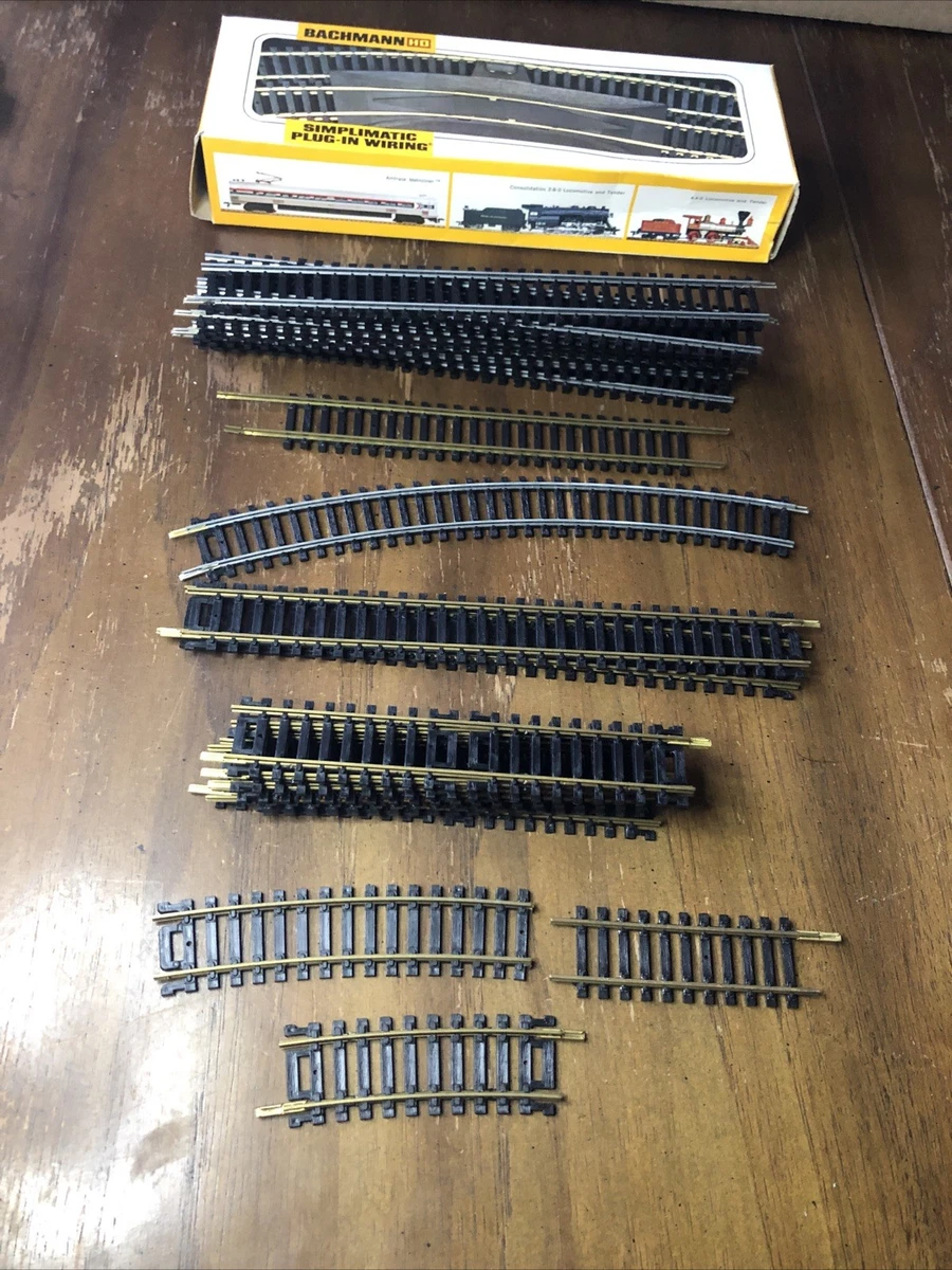 36 Carpetas De Raíles Bachmann 4449 (escala HO) - ¡Nuevas Y Listas Para Usar!