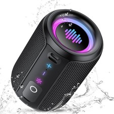 Cassa Bluetooth Portatile Potente 15W, Mini Altoparlante Nero intenso 