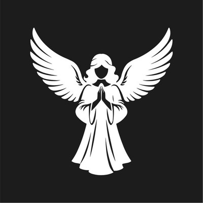 Angel Praying Holy Vinyl Decal Christian faith spiritual Sticker
