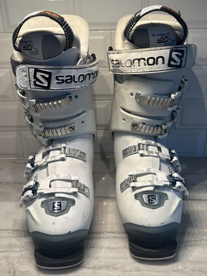 Salomon X-PRO 90 w Alpine Ski Boots Custom Fit 24-25.5 White Translucent