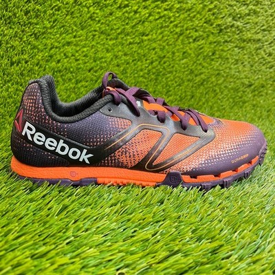 Reebok CrossFit Duragrip Womens Size 7 Orange Purple Workout Shoes Sneakers