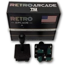 One Competition Style Arcade Joystick Black, 4 or 8 way play by RetroArcade.us image