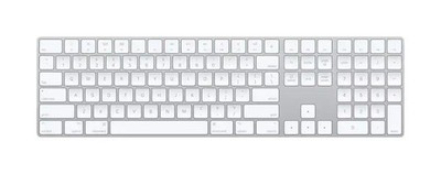 OEM Apple Magic Keyboard Full Size w/ Keypad Lightning Port - Silver/White (UD)