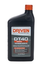 Driven Racing Oil Motor Oil - DT40 - 5W40 - Synthetic - 1 qt - Each 02406 122.76 per gallon