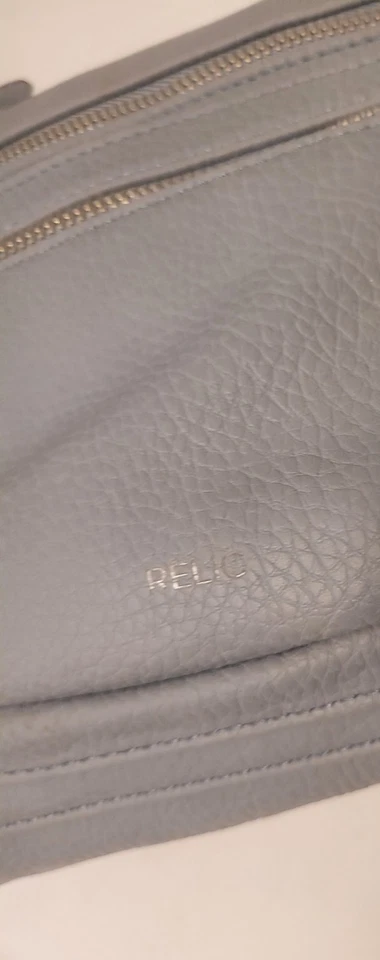 Relic By Fossil Purse Gray Crossbody Shoulder Bag Adjustable Strap Gray #004 - Image 4 of 4