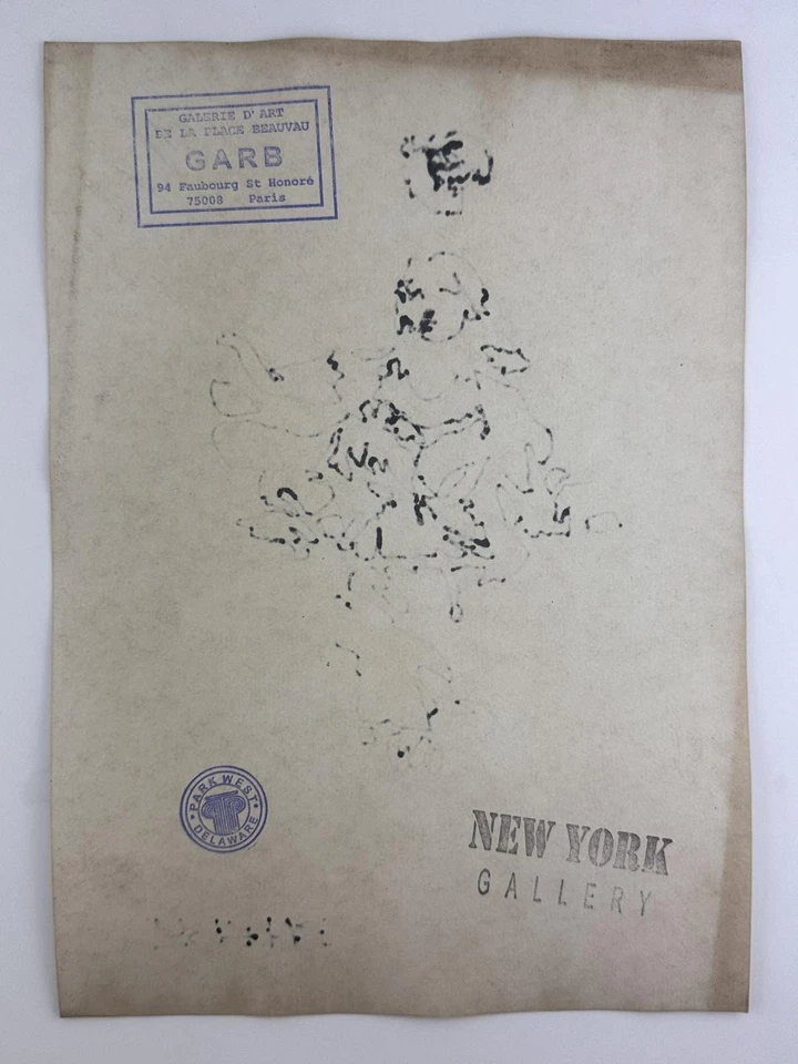 Pintura artística Banksy certificado de autenticidad dibujo original papel vintage firmado Foto 2 de 3