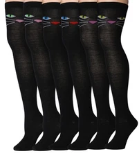 Isadora Paccini Women's 3-Pair Over-The-Knee High Socks � Stylish & Cozy