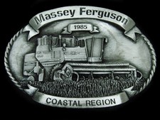 UB03138 NOS VINTAGE 1985 MASSEY FERGUSON COASTAL REGION TRACTOR BELT BUCKLE