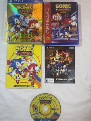 Sonic Mania Plus With Art Book Slip Cover PlayStation 4 PS4 