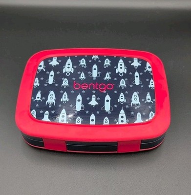 Bentgo Box Kids Lunch Box Red Blue Rockets