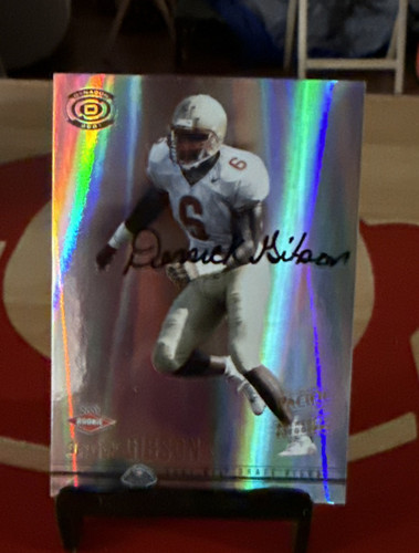 2001 Pacific Dynagon #137 Derrick Gibson Auto #/699 RC Raiders