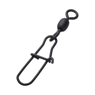 Madcat Stainless Crane Swivels With Snap #1 200LB 90kg Black 5 Stück