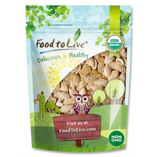 Organic Dry Roasted Pumpkin Seeds in Shell  Kosher, Vegan, Bulk  by Food to Live