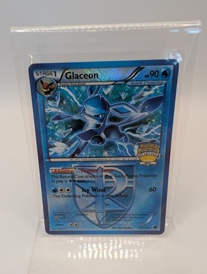 Glaceon 23/116 Crosshatch Holo City Championships  Pokemon Promo