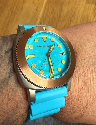 Spinnaker Hull Titanium Bronze Automatic   Lapidary Limited Edition Blue Dial