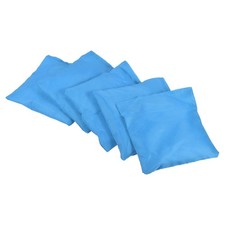 5pcs Cornhole Bean Bags Canvas Sandbag Outdoor Party Hand Tossing Game Blue