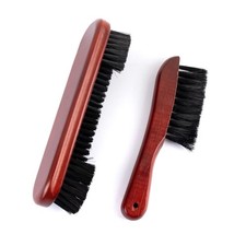 Wooden Pool Table Brush Set Billiard Cleaning Tools RedBrown, 2 Pack