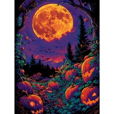 Halloween 5D Diamond Painting Kit DIY Craft Home Wall Decor Adult DIY Wall Art