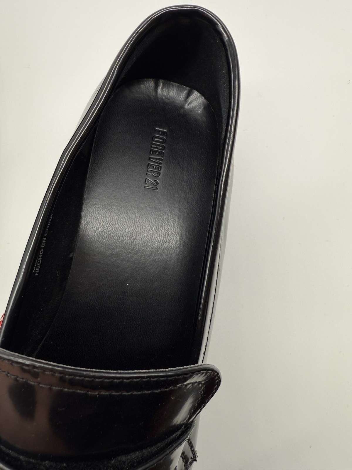 SAOLA Mocassini donna Forever21 grossi in ecopelle con plateau suola a strappo Y2k grunge 8M